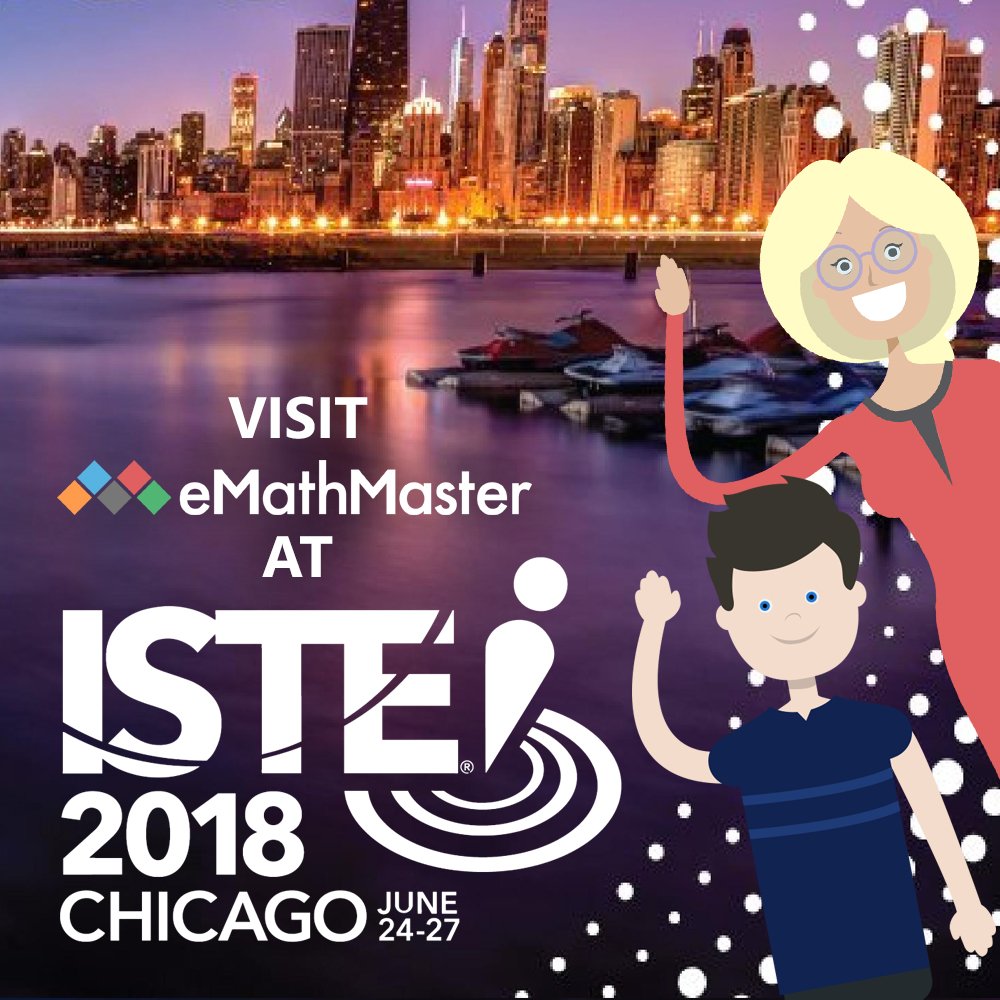 eMathMaster's tweet image. Good morning Chicago!!! The day has finally come for #ISTE18 Visit #eMathMaster on the @MicrosoftEDU stand. We are proud partners of #MicrosoftEdu and we can't wait to meet you all today! See how we make teaching &amp;amp; learning Math FUN! #SolvingTheTeacherShortage #MakingMathFun