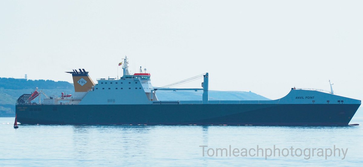 TomLeachPhotos's tweet photo. MV Anvil Point outbound from Plymouth on Sunday 24.6.18, rumour has it the class are now based at devonport due to new owners at marchwood #plymouth #mvanvilpoint @NavyLookout https://t.co/PSSfnpY4Mp