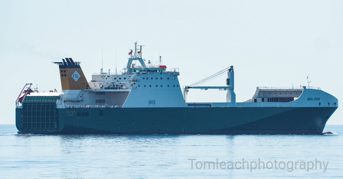 TomLeachPhotos's tweet photo. MV Anvil Point outbound from Plymouth on Sunday 24.6.18, rumour has it the class are now based at devonport due to new owners at marchwood #plymouth #mvanvilpoint @NavyLookout https://t.co/PSSfnpY4Mp