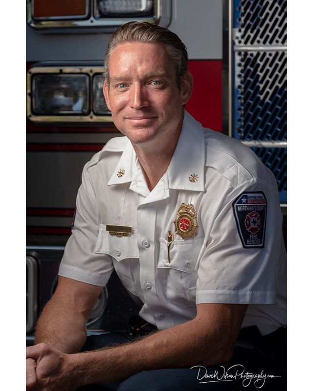 dawilson's tweet photo. Lieutenant Jeff O'Leary, Assistant Chief of Training for North Hays County Fire Rescue, photographed in front of Engine 71 at Dripping Springs Fire Station on May 18th, 2018. #firefighters #NHCFR #dstx #Texas #TX #NorthHaysCountyFireRescue #firstresponde… https://t.co/Jdt011exL3 https://t.co/SUYb6ZLYe9