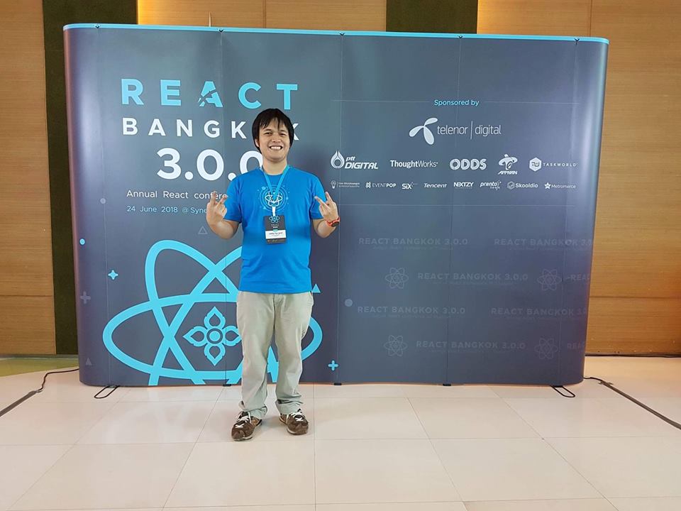 jameperjerz's tweet photo. I am Angular Enthusiast being React Bangkok 3.0.0 staff #reactbkk #ngbkk #jsbkk #frontendbkk https://t.co/qp6GsNz7cy