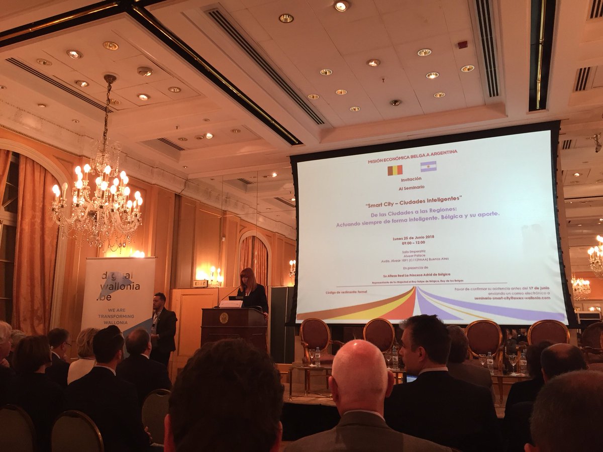 Gill_Oli's tweet photo. #BEmissionARG First Session of the day about Smart City with HRH Princess Astrid of Belgium. https://t.co/xQ5ssBrhu5