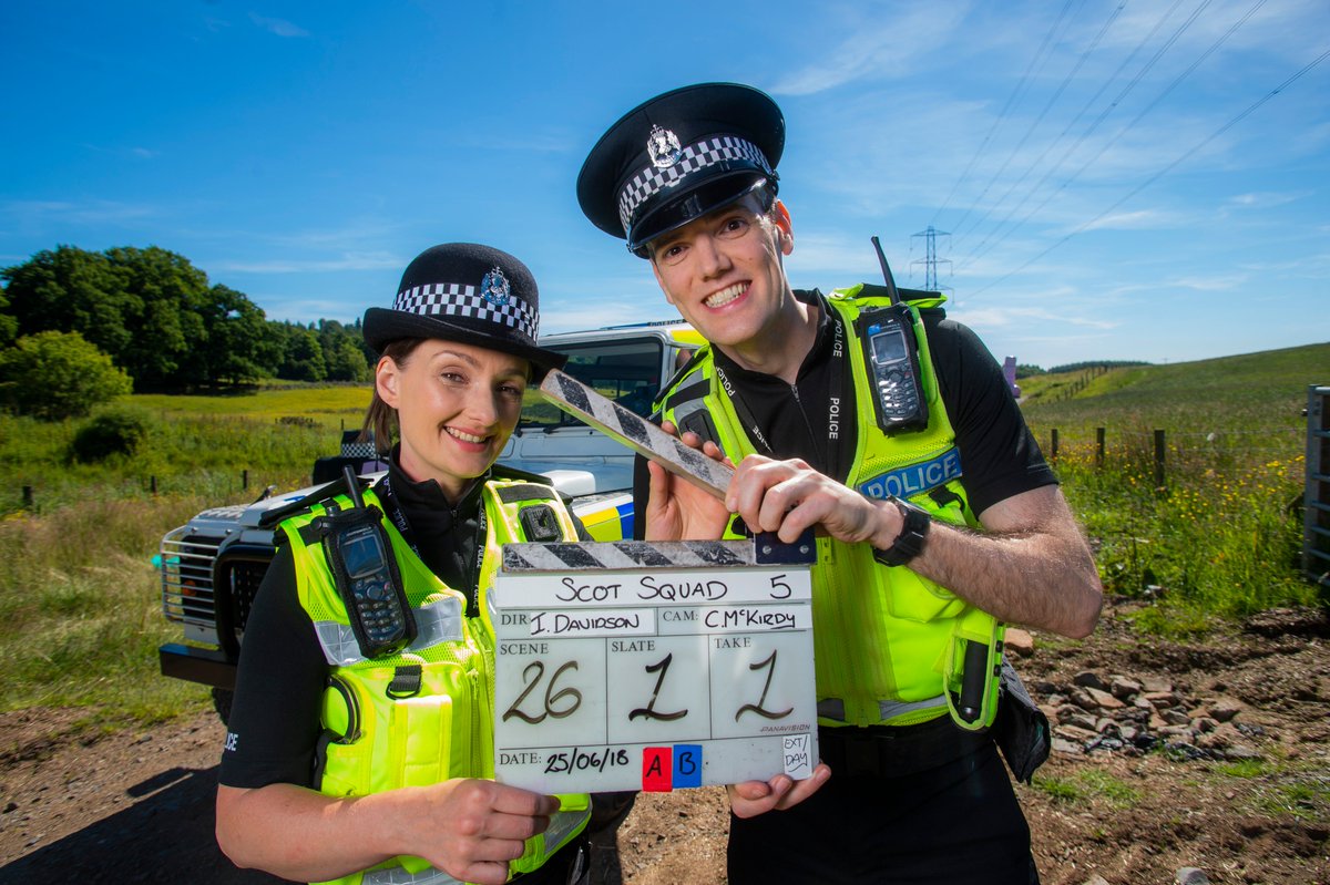 Bams beware! #ScotSquad is back on the beat. Our comedy series returns for six new episodes and filming started today in sunny Scotland with @funtimeforbesy <a href="/ashleyjadesmith/">Ashley Smith</a> <a href="/ComedyUnit/">Comedy Unit</a> <a href="/joehullait/">Joe Hullait</a> bbc.in/2ty9JT2