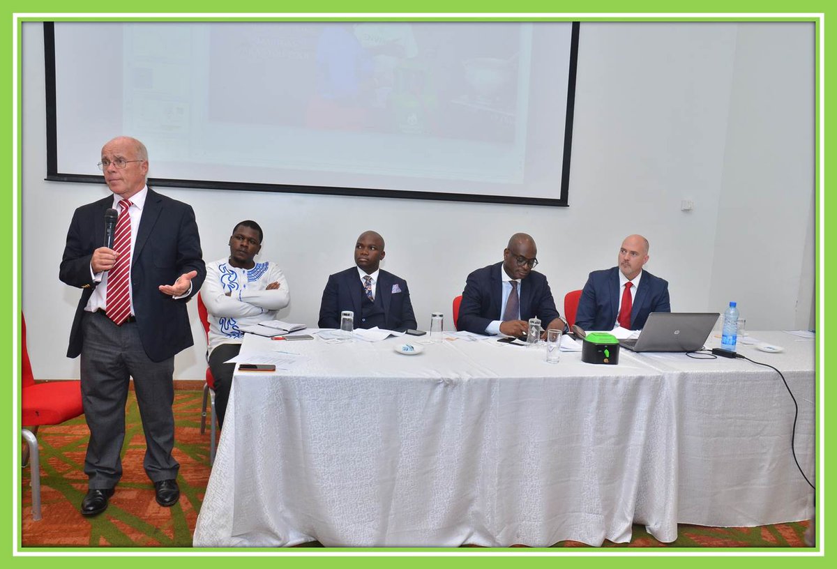 Dir. WLPGA Mr David Tyler, with Mr Kevin Adundo (PIEA), Mr Ladi Daodu (Sierra Capital), Mr Dayo Adeshina (Office of the VP), and Mr Tim Bauer (Envirofit) on the Panel Discussion at the Africa LPG Workshop held at the Eko Hotel VI Lagos. <a href="/ExceptionalNRG/">This account has moved to @WorldLPGAssoc</a> @NLPGA <a href="/EnergyMixReport/">Energy Mix Report</a>