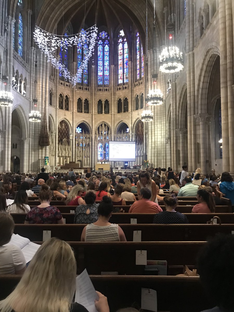 AStrategicShift's tweet photo. Settled in at Riverside Church for the #TCRWP #JuneReadingInstitute Lucy Calkins opening keynote @TCRWP #summer2018 https://t.co/8tGqIUvwcC