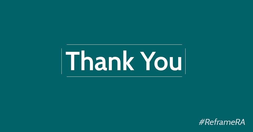 NRAS_UK's tweet photo. Thank you to everyone who has participated in RA Awareness Week 2018!
The past week we have looked into a variety of topics such as why RA matters & overall health. Thanks to your support & donations we are able to help those with RA & continue raising the awareness to #ReframeRA https://t.co/q6ccTt1yoo