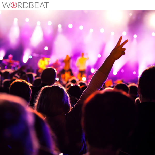 Du bist mitten im Festival-Fieber? Dann nimm dies als Motivation mit zum Lernen. Wir liefern Dir zu über 20.000 englischen Vokabeln passende Songs, mit Deinen Vokabeln!

Mit der Wordbeat App für hast Du Deinen persönlichen Vokabeltrainer immer dabei. wordbeat.com