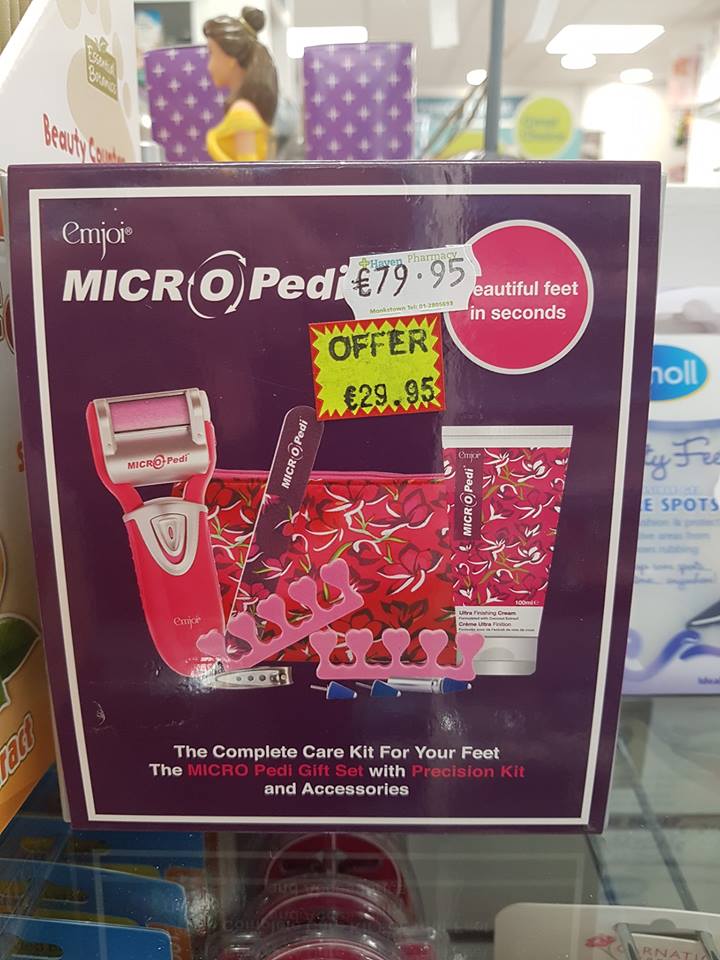haven_monkstown's tweet photo. Have beautiful feet for summer 💅 with a huge discount on our deluxe pedicure kit. Reduced from €79.95 to €29.95! 💖

#feet #pedicure #Sale #Monkstown #pharmacy https://t.co/B1eSLm7Fbz