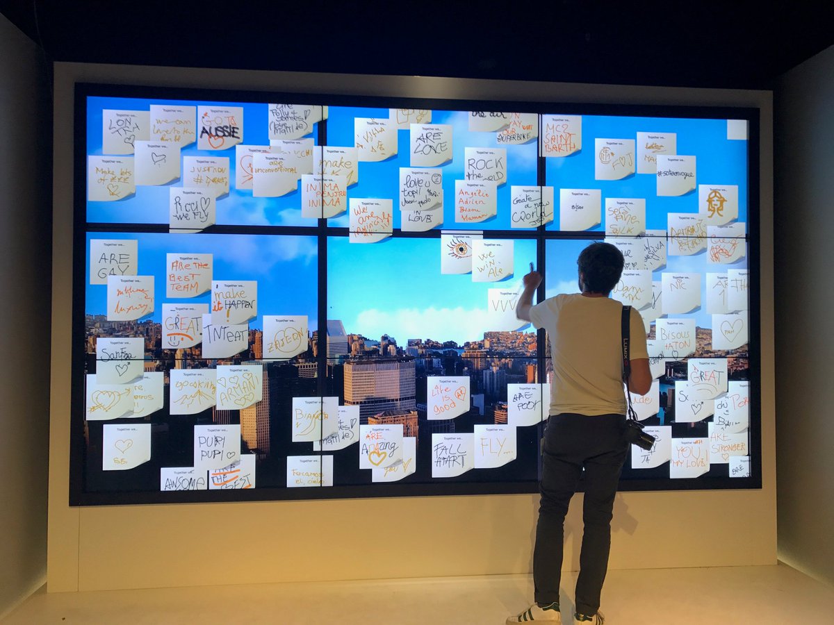 Intuiface's tweet image. It’s Monday! May your coffee be strong and your to-do list be full of exciting things. Made with #IntuiFace by @ElecomTouch. See What else you can make with #IntuiFace→buff.ly/2MSWZPI #Interactive #Digitalsignage #multitouch #workspace #taskboard