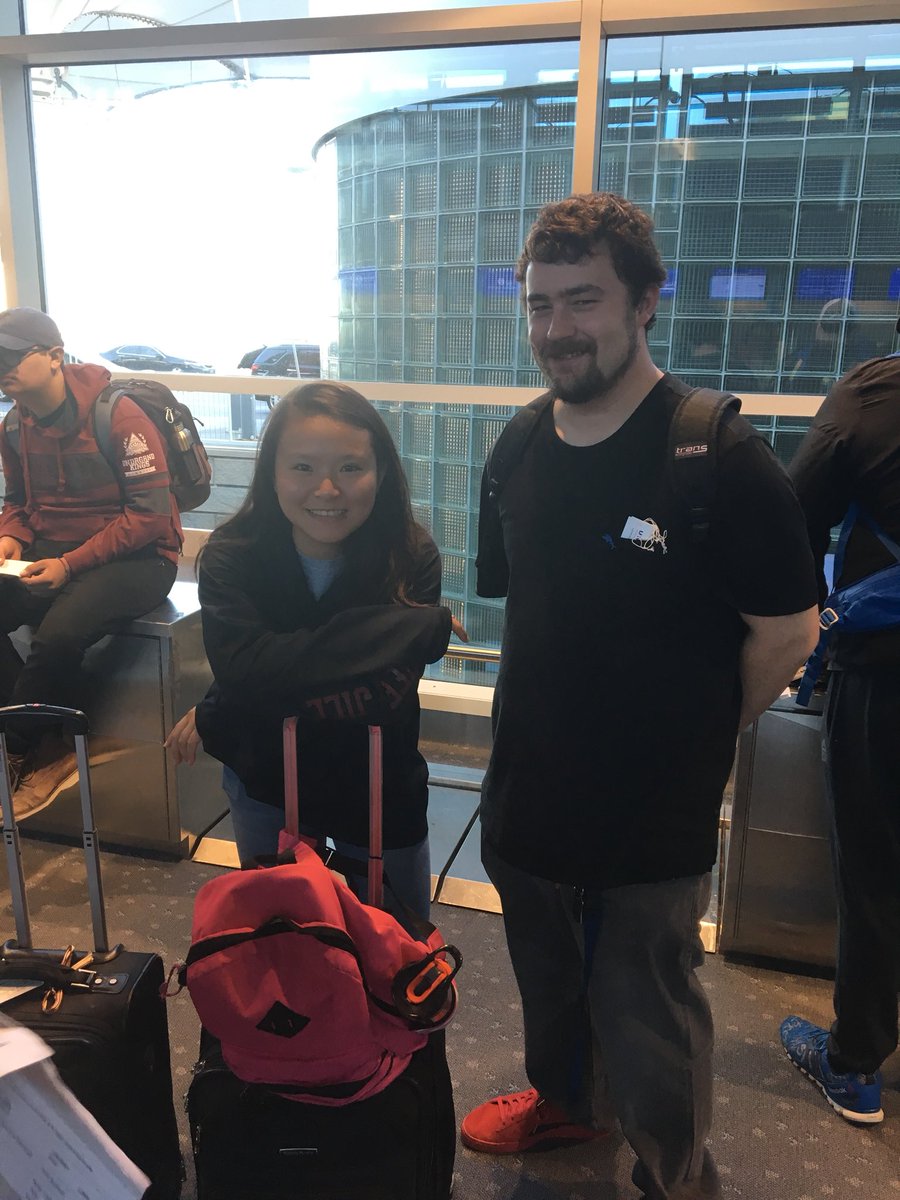 teach_culinary's tweet photo. Checking in for our flight.#ptcculinary https://t.co/hRGsAHrvme