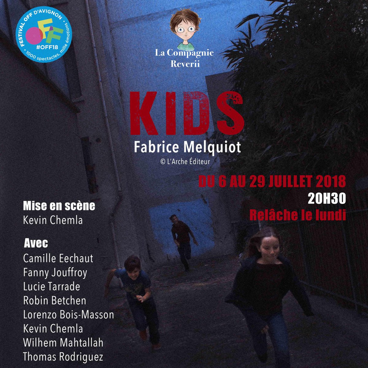 FondationOCIRP's tweet image. #FESTIVAL #OFFAvignon : Les réservations en ligne pour la pièce KIDS par la Compagnie Reverii @CieReverii, soutenue par la @FondationOCIRP , sont ouvertes ! ocirp.fr/actualites/kid…  #Théâtre #Orphelins #OFF18