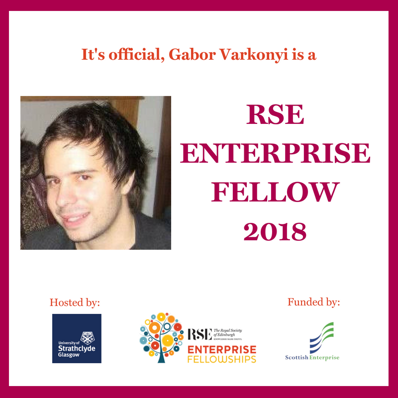 Congratulations to <a href="/MedDevicesCDT/">Medical Devices CDT</a> student Gabor Varkonyi for winning an RSE Enterprise Fellowship to commercialise research from his EngD project