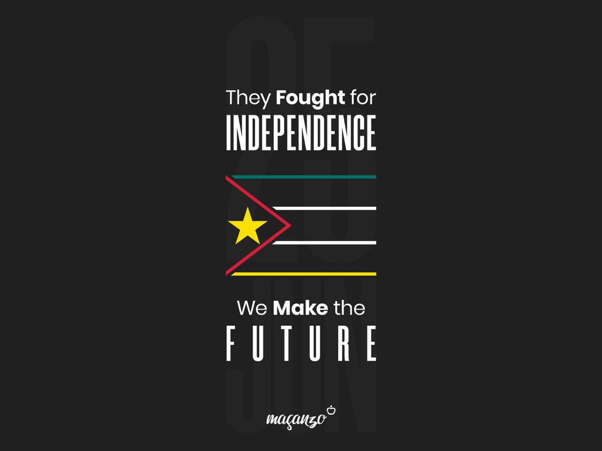 StudiobyMADE's tweet photo. HAPPY INDEPENDENCE DAY MOZAMBIQUE

Today we honor the Mozambican men and women who fought for the biggest win a country can have, Independence.

Thanks to them I can choose to use my talents to make the FUTURE of Mozambique.

#IndependenceDay #Mozambique
#MaçanzoDesigner https://t.co/GXnHmON8k4