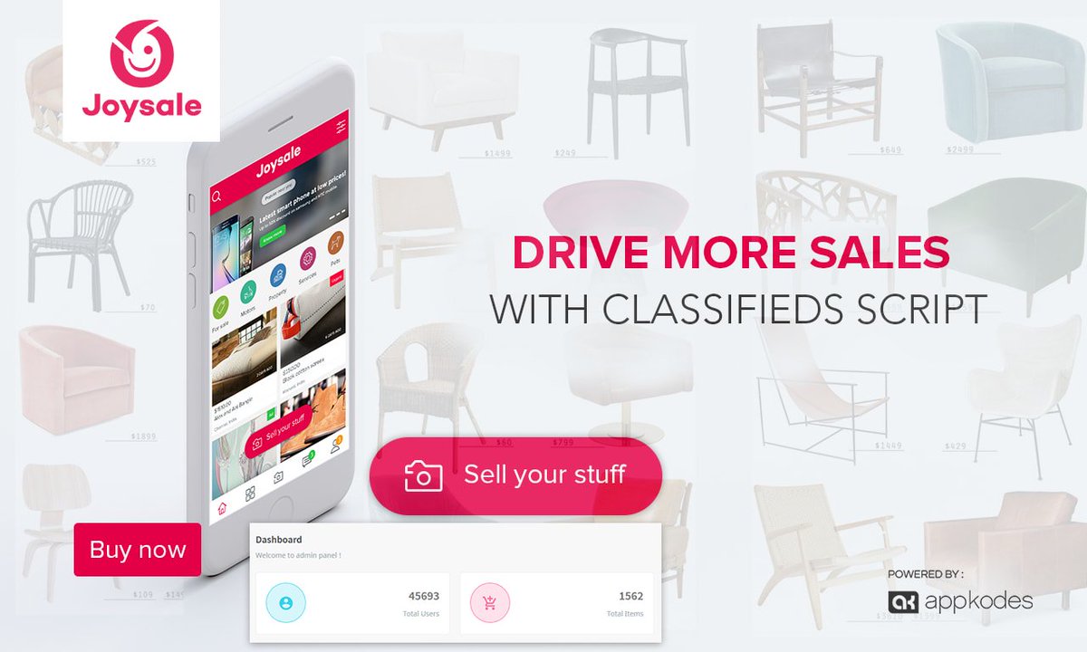 appkodes's tweet image. Advanced Classifieds Script-Joysale by Appkodes is a powerful, feature rich, easy to use, turnkey classified ads solution.

For more details please visit: goo.gl/xG7gz4

#ClassifiedsScript  #ClassifiedsAdsScript #ClassifiedScript #OnlineClassifiedsScript