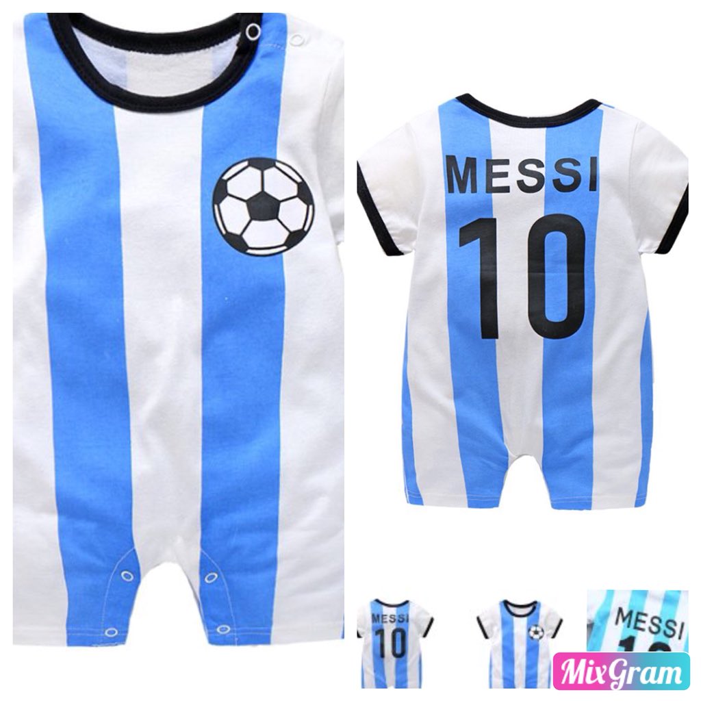 Getting toddler Football ready ordered this gorgeous messi romper from 24babystore.com he’s going to look absolutely adorable ⚽️ #WorldCup18 #messi #toddler #24babystore #ad #adorable #babykit #football
