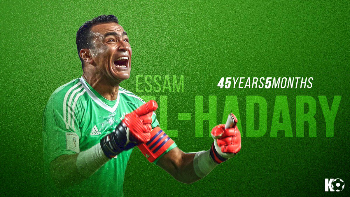 KickOffMagazine's tweet photo. Official! @ElHadary will become the oldest player to feature in the #WorldCup when he features against Saudi Arabia! https://t.co/6jOLB0MXGt