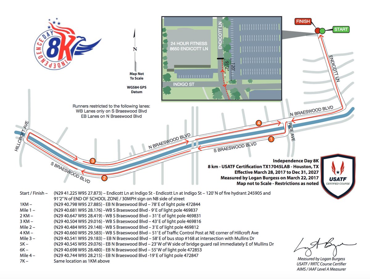 Independence8k's tweet photo. It's almost time for the #Independence8K!!!  Check out the #USATF certified course map &amp; remember to hydrate before the race. https://t.co/wYODfLeFEk