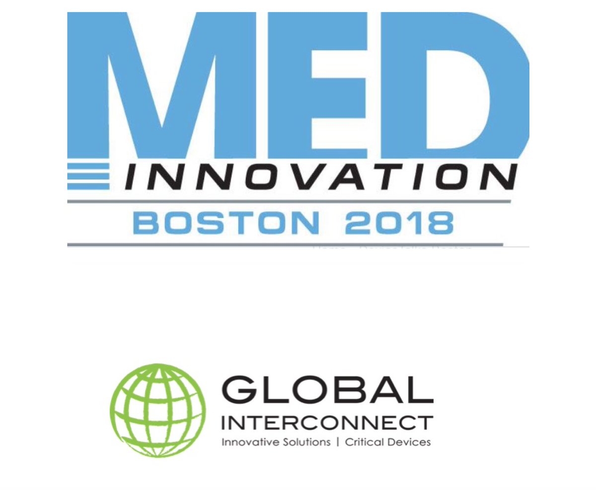 Ginterconnect's tweet photo. Come find us at the MedInnovation Conference today in Waltham, MA! Our VP of Product Development, Kyle Kruse, and Chief Technology Officer, Bob Gray, are excited to represent the Global Team! https://t.co/6fp4NeFuKZ