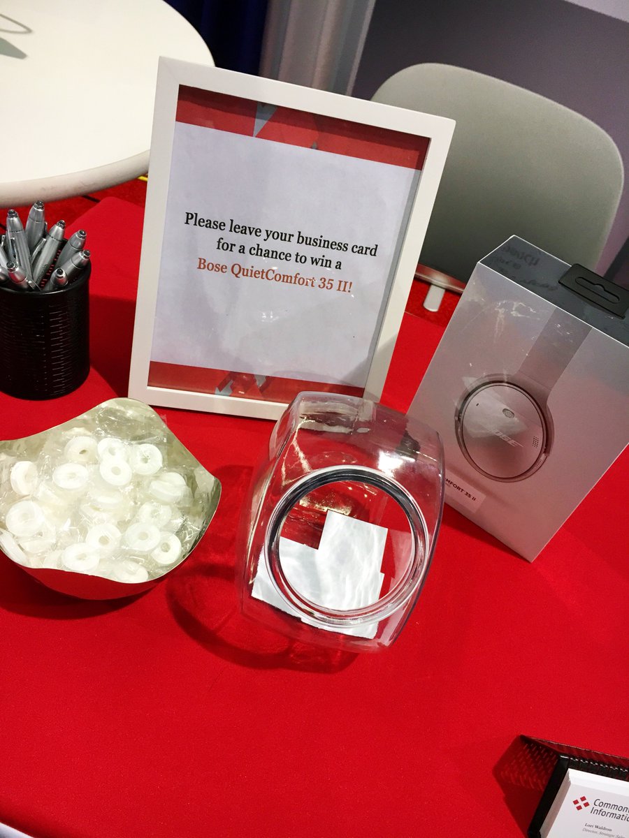 CommonwealthInf's tweet image. Who is at DIA?! Make sure you stop by booth #2628 for a chance to win a Bose QuietComfort 35 II Headset!