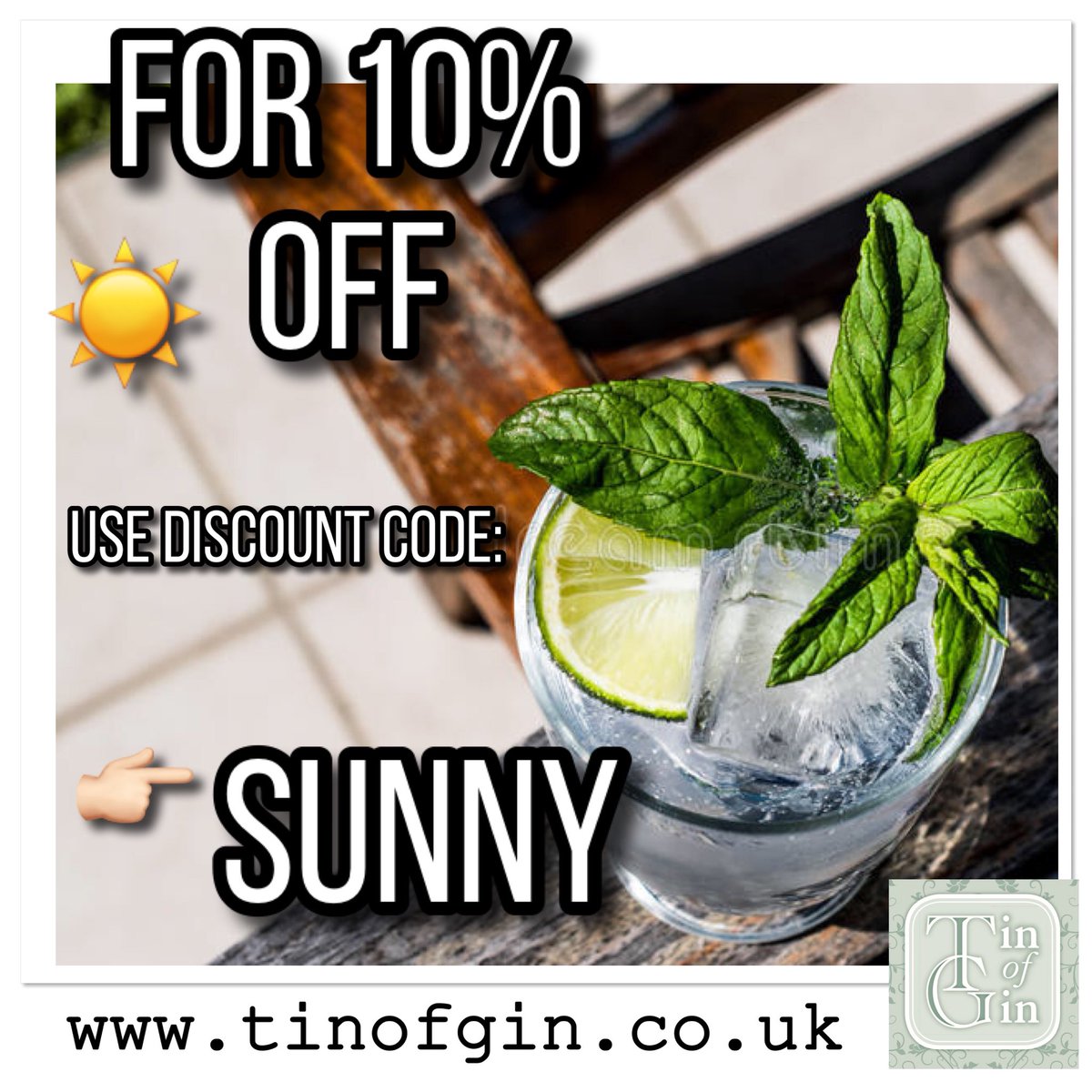 TinofGin's tweet image. The weather this week is set to soar! 🌞-perfect weather for #ginoclock in the garden!! So If you have a gift to get this week whats better then the #giftofgin ? 
Use code SUNNY this week to get 10% all our #tinofgin 
tinofgin.co.uk 
#sunny #dealoftheday #deals #gin