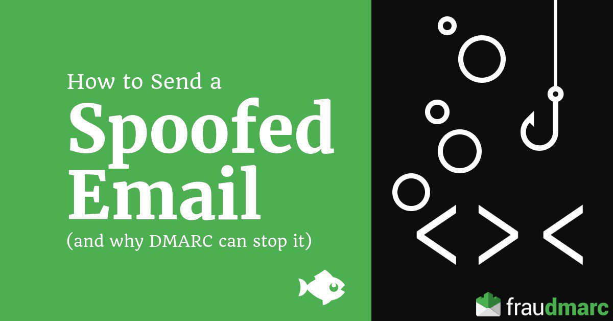 fraudmarc's tweet image. Want to know how to send a #SpoofedEmail? Check out our post, bit.ly/2Mk2UMK. It’s so easy a 5th grader could do it- what are the odds a sophisticated cyber criminal doesn’t?