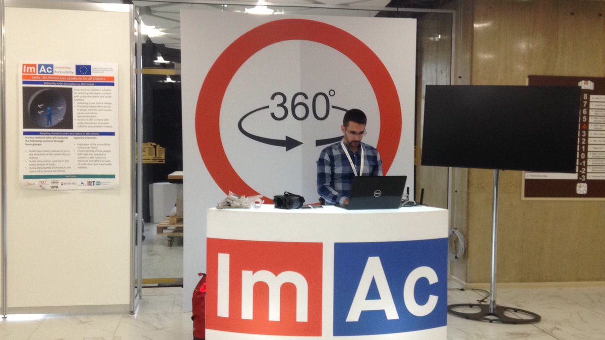 TransmediaCat's tweet photo. Our team member Pilar Orero is in Sofia (Bulgaria) attending #DigitalAssembly2018, where we can find a stand of @ImAcProject. This is one of the H2020 projects we are working on at Transmedia. More info: https://t.co/sv9BnUNQ4U https://t.co/8YGMeac19Z
