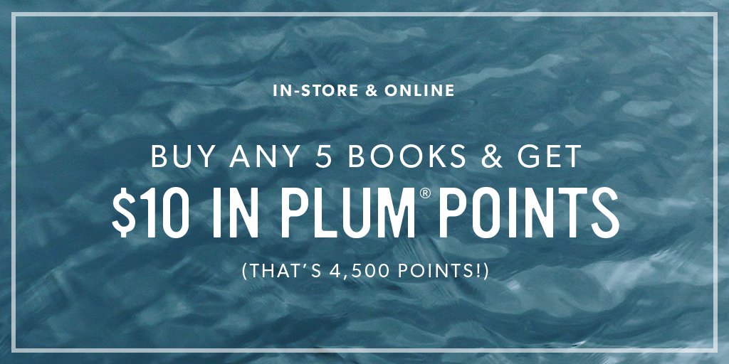 Read More, Get More! Stock up on some new books for your reading list and save! Enjoy up to $10 worth of Plum Points on your book purchase. In-store and online. June 25 - July 1. Shop: indig.ca/01mXEW