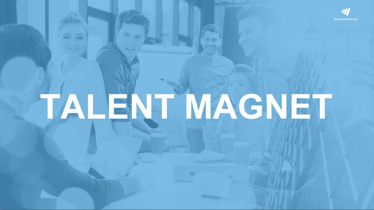 ManpowerGroupES's tweet photo. Repasamos en vídeo las #5tendencias del #FuturoDelEmpleo empezando con la primera: Talent Magnet https://t.co/Ot9TYHtTyX 
#TrendingTalent Más info: https://t.co/EOyJi1g0Q9 https://t.co/RBgwtJZ2LI