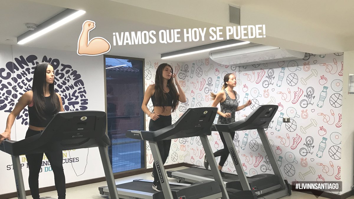 ¿Este lunes si que empiezas la dieta y el ejercicio? En Livinn contamos con un gimnasio equipado para que puedas al fin comenzar con la vida balanceada 💪
.
.
#LivinnSantiago #Lunes #Vidasana https://t.co/VLlXnQB7zY