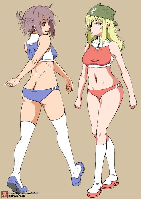 本日の画像:R&amp;B
差分の練習用に描いた画。せっかくなのでアップ。
でも、おとなしく夏コミの準備にもどります。 