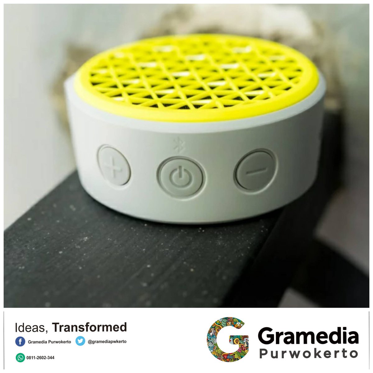 LOGITECH X50 MINI BLUETOOTH SPEAKER
.
Cara Asyik mendengarkan musik kesayangan Grameds
.
Features :
1. Wireless Connection
2. Reachargeable Batteray
3. 5 Hours Batteray
4. Auxiliary Input
5. Big Sound in Small Device
.
Innovation Transformed
.
#gramedia
#ritasupermallpurwokerto