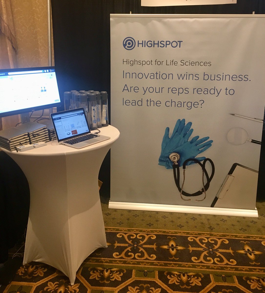 HighspotKendall's tweet photo. Good morning, #MedForce18 very excited to chat #SalesEnablement and ways to innovate your sales strategy! https://t.co/S74HsymVct