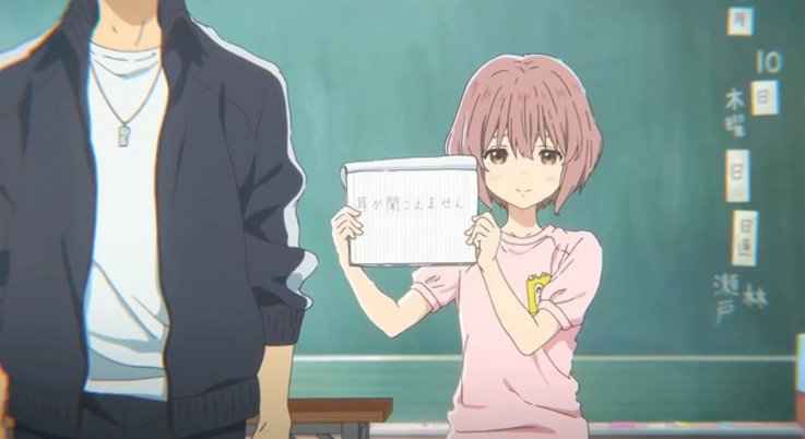 Koe No Katachi (2016)- why do bullies exist :(((((- makes me want to learn sign language- very cute characters- watching this again right nOW- 