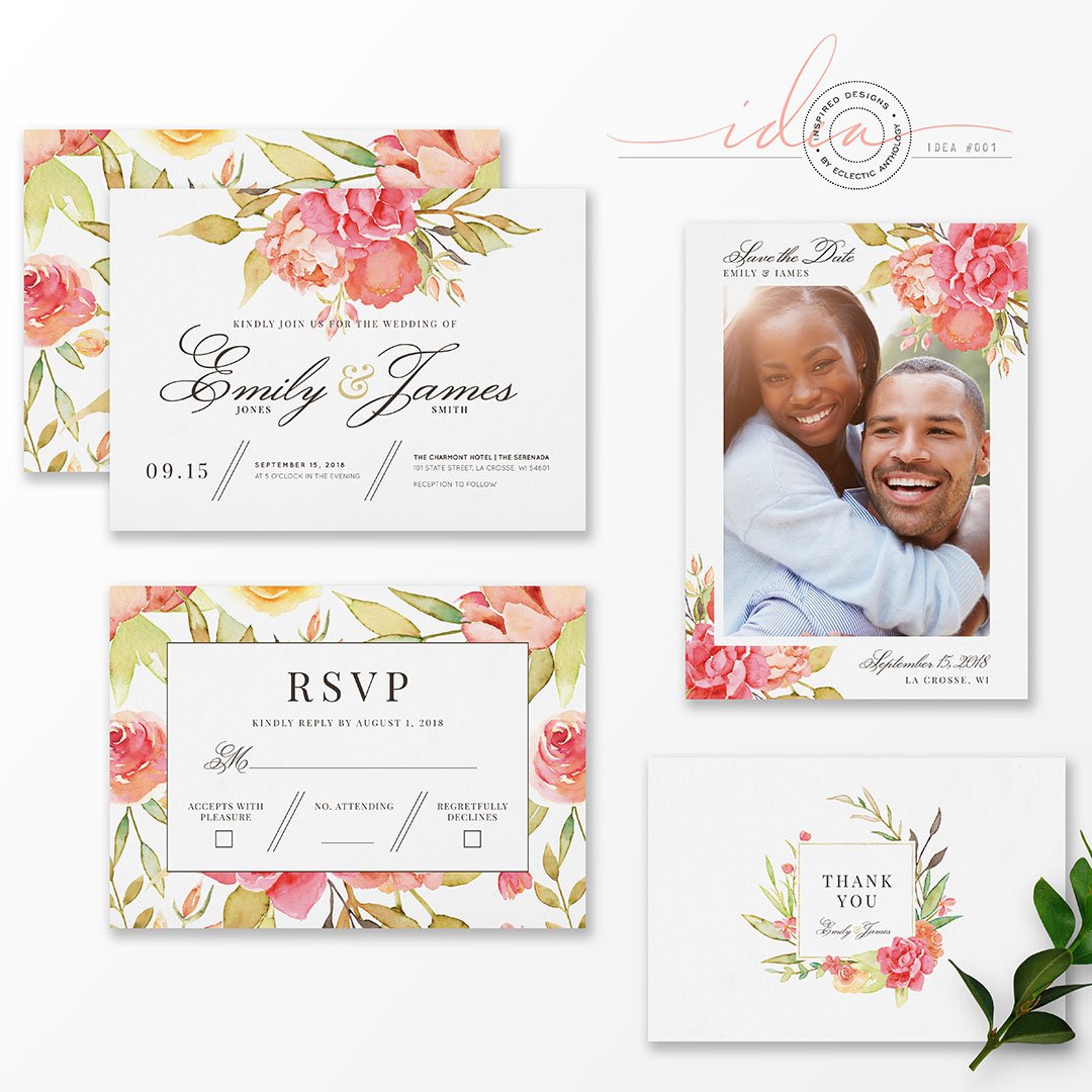 IDEA 001 | FREE Watercolor Wedding Invitation Suite theavalonrose.com/blogs/blog/ide…