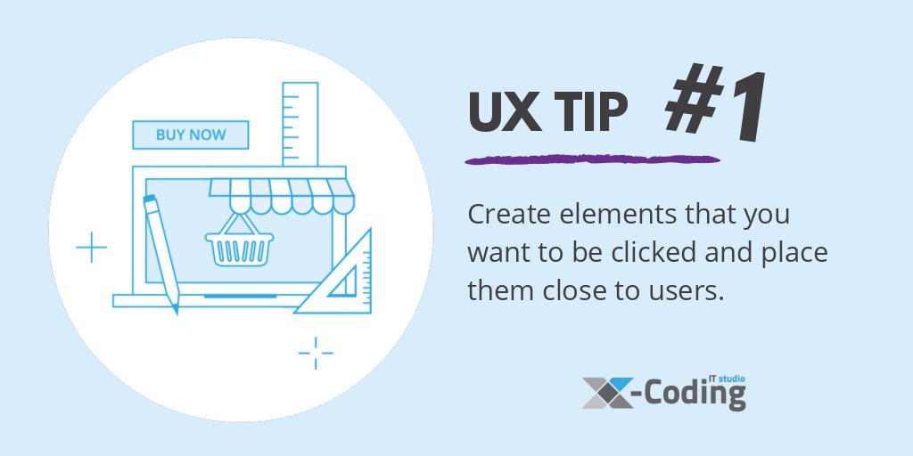 XCodingITStudio's tweet photo. We've got a batch of 12 fresh quick tips about User Experience. 

Starting with numero uno! 

#Magento #store #DigitalMarketing #tips #ecommerce #seo #wordpress #marketing #business #Amazon #xcoding #xcitstudio #B2B #UX https://t.co/drNWRaVQiu