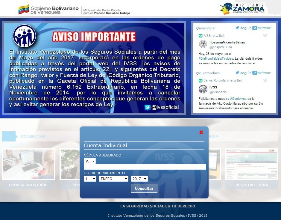 ivsscpcatia's tweet photo. Verifica constantemente tu cuenta individual se garante de tu inscripción y datos correctos ante el #IVSS #IvssSimplificaTramites https://t.co/heQEGQ8KFt