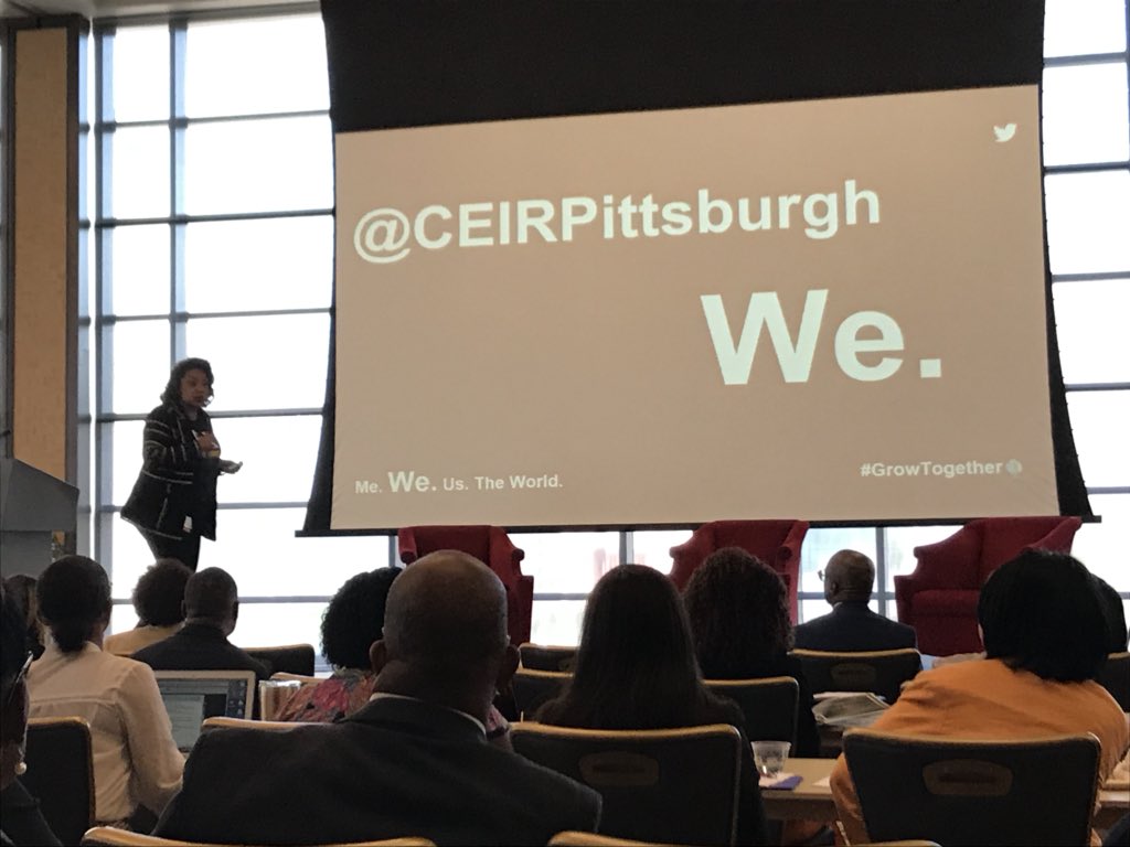 melanielh1's tweet photo. @Candi @CEIRPittsburgh #CEIR2018 Candi Castleberry Singleton #Pittsburgh needs #togrowtogether and tell our #DiversityandInclusion story! https://t.co/uIPQ9rvMC6