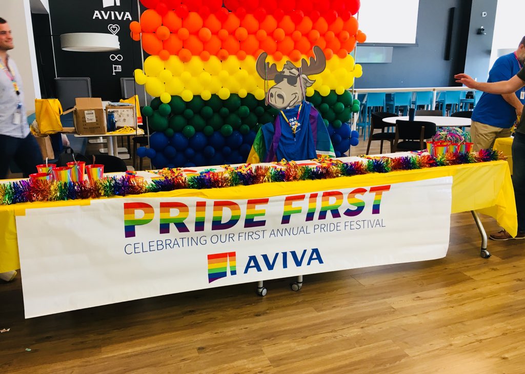 Being an Ally is a crucial role in supporting LGBTQ inclusion in the workplace. Come see us in Boatys! #AvivaAllies @AvivaPride <a href="/AvivaCanada/">Aviva Canada</a>