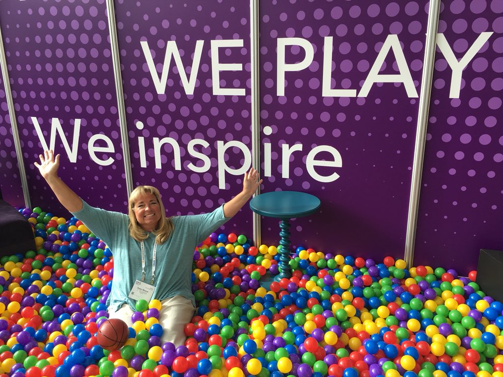 TechnoMathMoore's tweet image. Morning fun at #ISTE18 we play -we inspire!