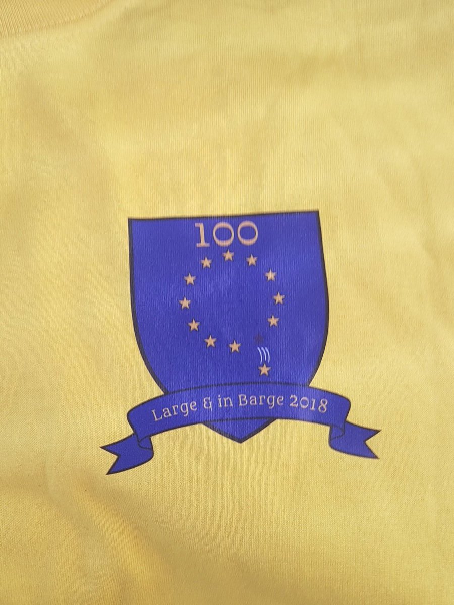 Large &amp; In Barge 2018 is underway! Past half way through our 4 hour bus journey to campsite and t-shirts have been revealed