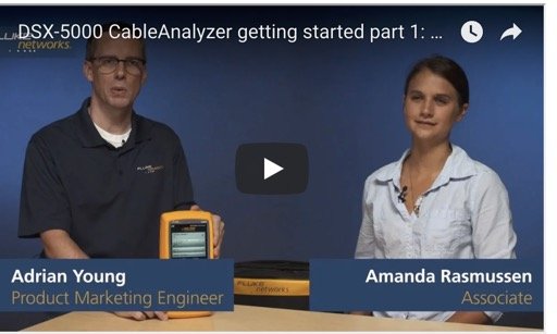 EvanKirstel's tweet photo. always finding ways to helping you succeed videos from @FlukeNetDCI  - #1 of 4: DSX-5000 #CableAnalyzer getting started - and many more 
https://t.co/wcVogAm3zj #bisci #cabling #cat6e #fiber https://t.co/pS4Wk2oyM8