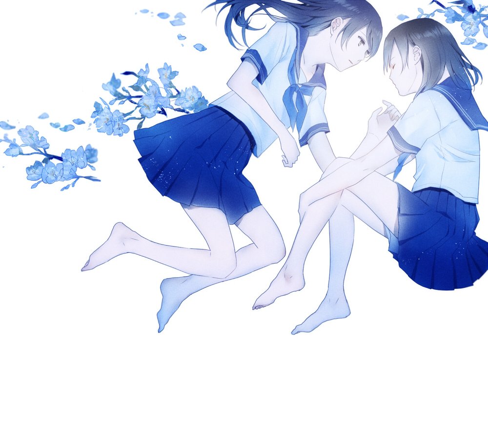 「過去絵から4枚 #百合の日 」|カボちゃのイラスト