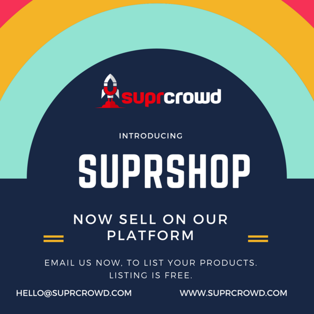 suprcrowd's tweet photo. Introducing SUPRSHOP!
Now no need to set up your own websites. 
We list your products on our platform for free. 
Gain Customers quickly. We help you grow faster.

Join now :)
https://t.co/jI4gJeAc4m

 #business #crowdfundingindia #technology #marketing #startupindia #suprcrowd https://t.co/ODrwxiwW8a