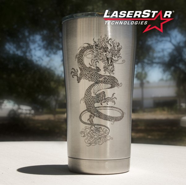 LaserStarNews's tweet photo. This laser engraved cup is hot off the press! Rotary engraving is easy with a FiberCube Laser Engraving System. FiberCube Laser Engraving Systems give you the ability to engrave on multiple surfaces including cylindrical, round and conical objects such as this cup. #laserstar https://t.co/EkltkyX1xf