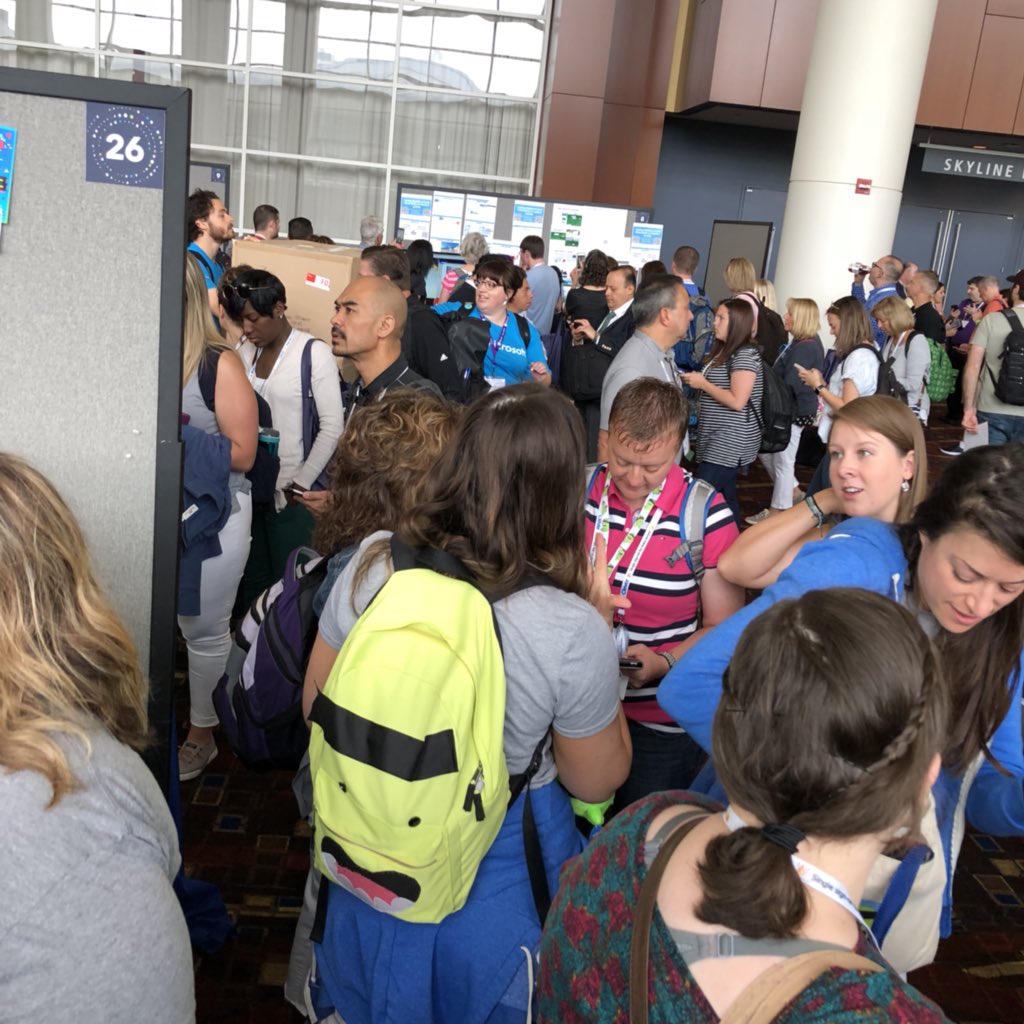 jellison23's tweet photo. #wheresmojo  @classdojo @smithstrcs @CaitClassDojo @clarissaward Mojo is blowing up @iste18 https://t.co/En8JpFVLuM
