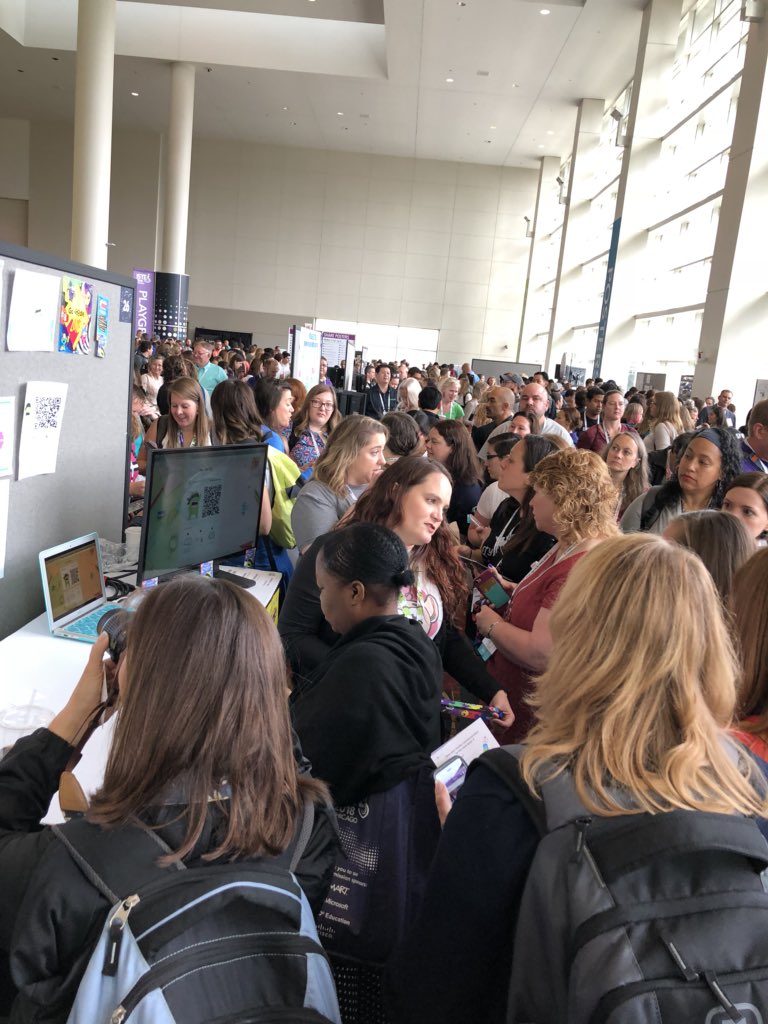 jellison23's tweet photo. #wheresmojo  @classdojo @smithstrcs @CaitClassDojo @clarissaward Mojo is blowing up @iste18 https://t.co/En8JpFVLuM