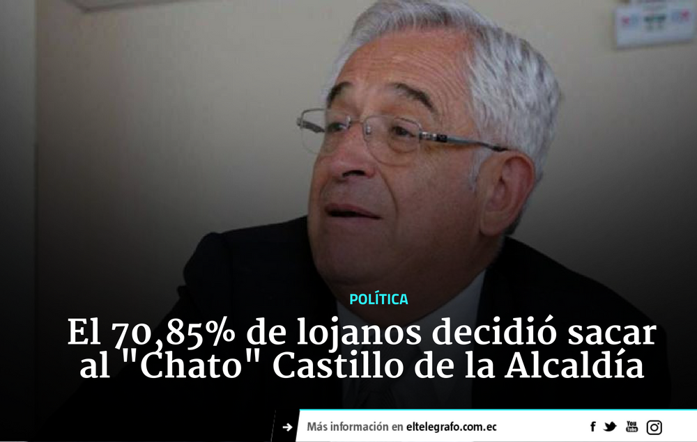 el_telegrafo's tweet photo. #RevocatoriaDelMandato | El proceso contra José Bolívar Castillo se dio tras una demanda laboral presentada por los trabajadores municipales y un informe de Contraloría por el cobro de las fotomultas►https://t.co/QYLEsXHVoq https://t.co/zQvhhGBEC3