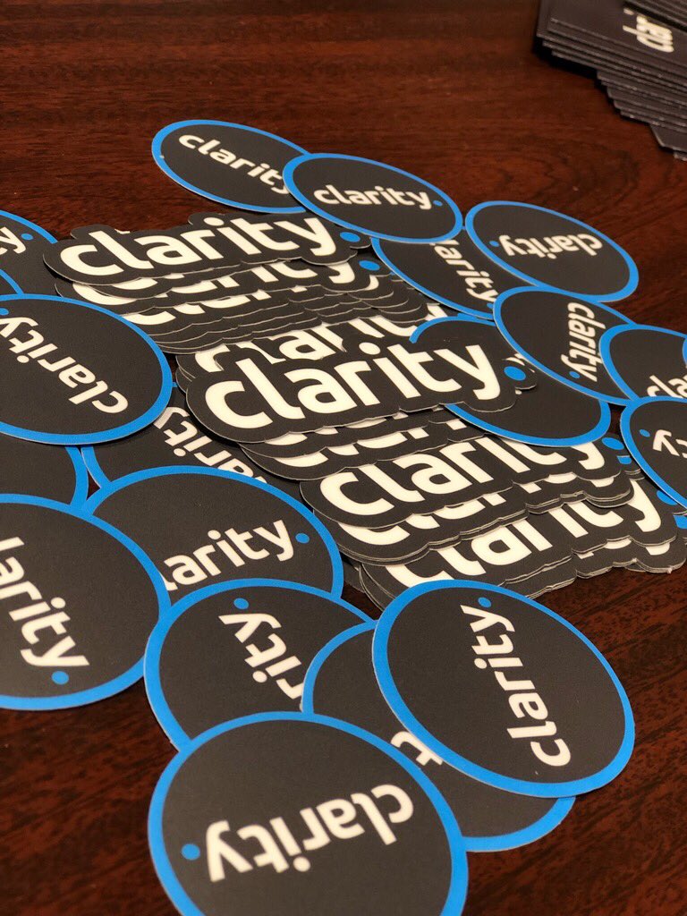 CLRTYtoken's tweet image. We love our @startupstickers 💙 They’re going down a storm here @TresconGlobal World #BlockChain Summit 💪🏼 
#stkrs #stash #merchandise #merch #brand #brandeverything #theclarityproject #blockchainforgood