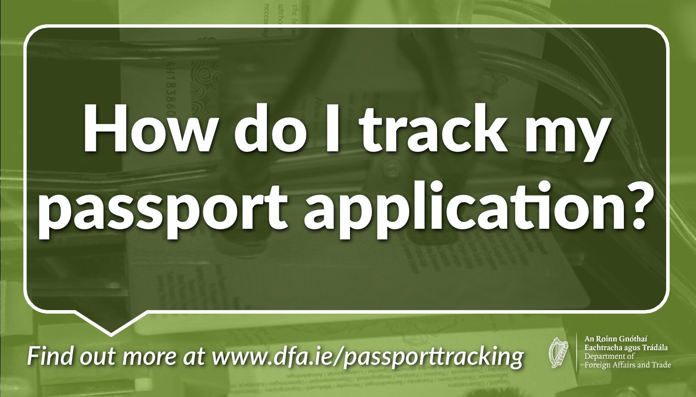 Irish Passport Service on Twitter "⏳ You can track progress using your 11 digit application