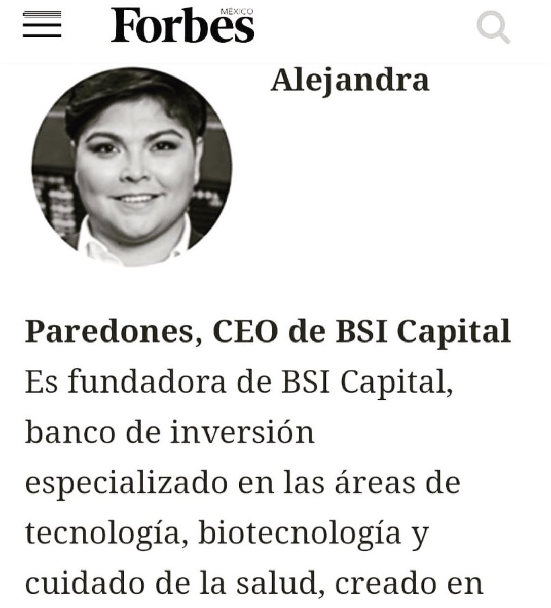 Our CEO <a href="/AleParedones/">Alejandra Paredones</a> featured on  this years Forbes 100 Most Powerful Women in Mexico <a href="/Forbes_Mexico/">Forbes México</a> <a href="/Forbes/">Forbes</a>